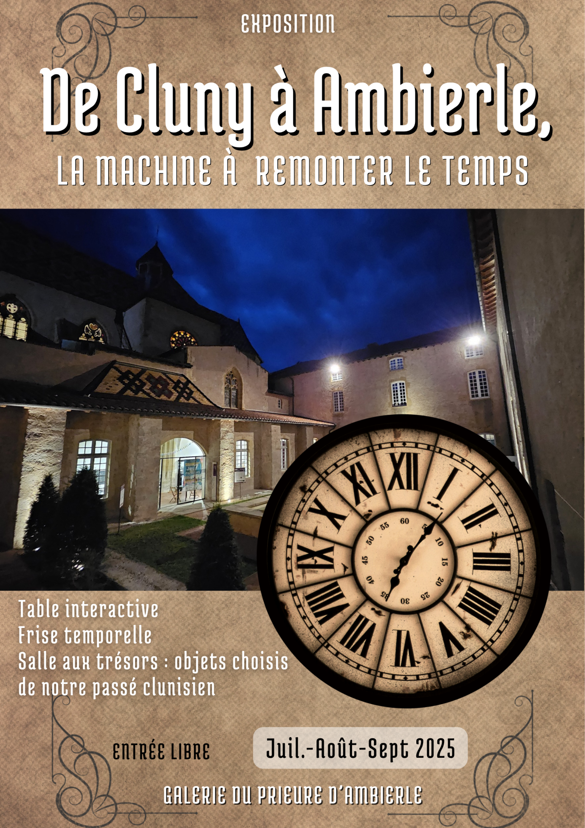 AFFICHE EXPOSITION juillet août sept 2025
